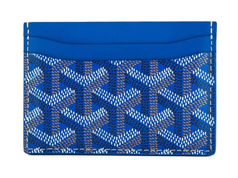 goyard card case blue|goyard card holder price 2022.